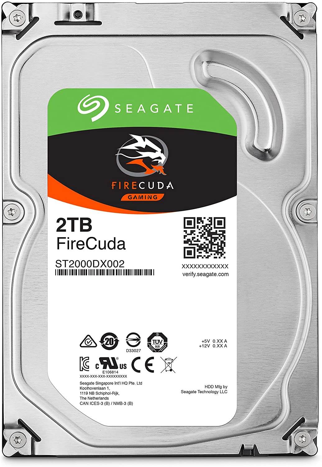 Seagate FireCuda 2TB Solid State Hybrid Drive Performance SSHD – 3.5 Inch SATA 6Gb/s Flash Accelerated for Gaming PC Desktop (ST2000DX002)