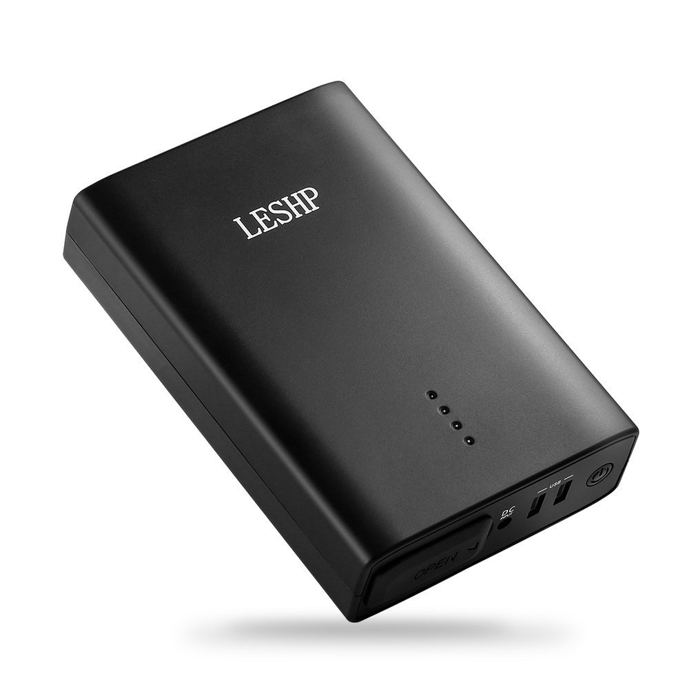 LESHP 27000mAh Portable Power Bank with AC Outlet Charger 80W Output & Dual USB Ports Universal Power Pack for Macbook , Laptops, Smartphone Travel Charger