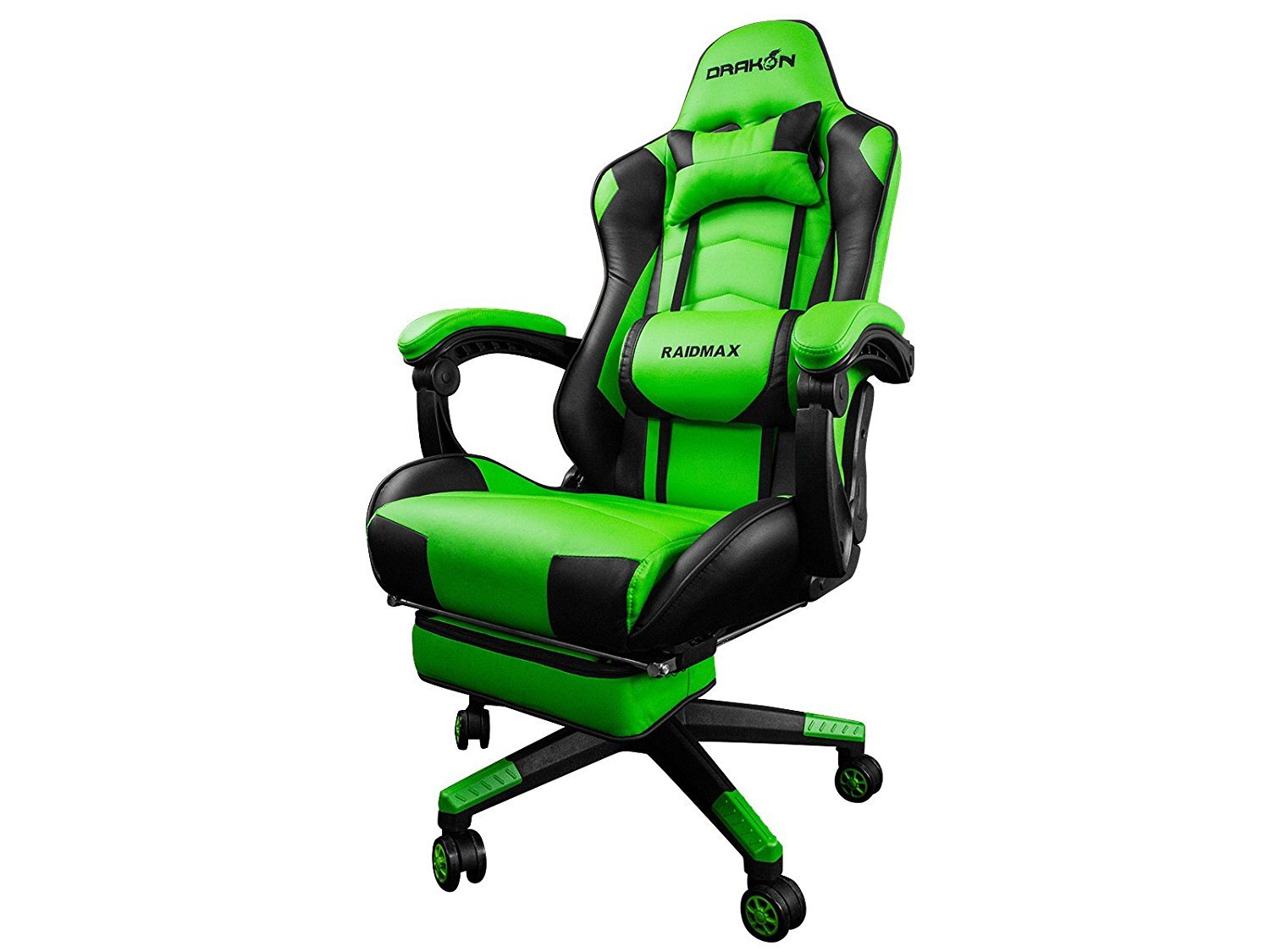 Raidmax DRAKON 709 V Silla Gamer, Modern, Color Verde/Negro