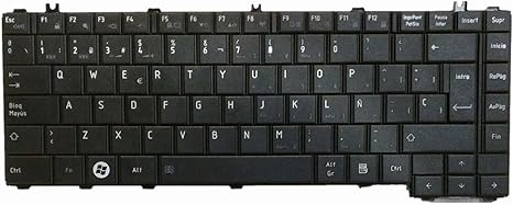 Teclado español compatible con Toshiba PN: AETE2L00010-LA 9Z.N4VGQ.01E Teclado NSK-TM0GQ 1E