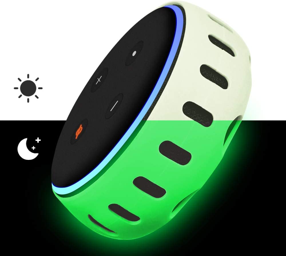 Funda de silicona para Echo Dot (3ª generación) Verde brillante