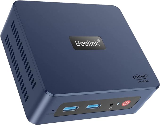 Beelink Mini PC, Mini S Mini computadora de 11ª generación Quad-Core N5095, computadoras de computadora 8G DDR4 RAM 256G SSD 4K UHD Dual HDMI, 2.4G+5G WiFi Gigabit Ethernet/BT4.0 para Oficina/hogar