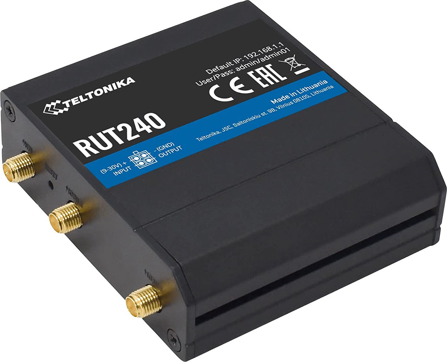 Teltonika Router RUT240 LTE CAT4 (operadores de EE. UU./Canadá excepto Verizon)