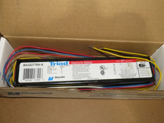 Triad Electronic Ballast B4321277rh-a 277 Volt 4-t8 H1