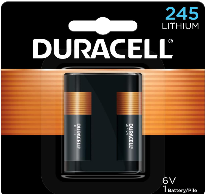 Batería Duracell de litio de 245-6V,paquete de 1