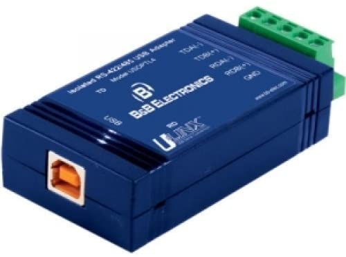 B&B Electronics USOPTL4 / USB a aislado 422/485 W/bloque de términos y LED