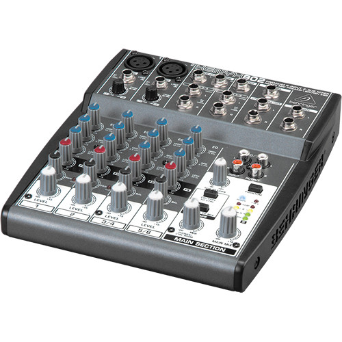 BEHRINGER XENYX 802 8-CHANNEL COMPACT AUDIO MIXER