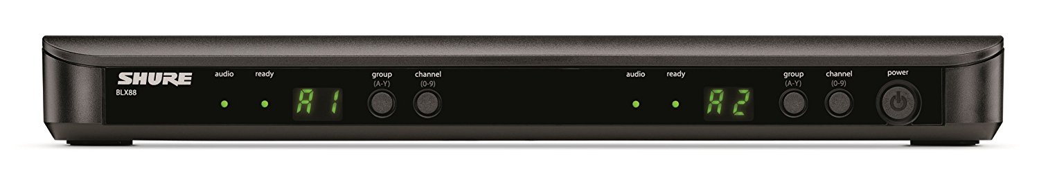Shure BLX88 Dual Channel Wireless Receiver, H8
