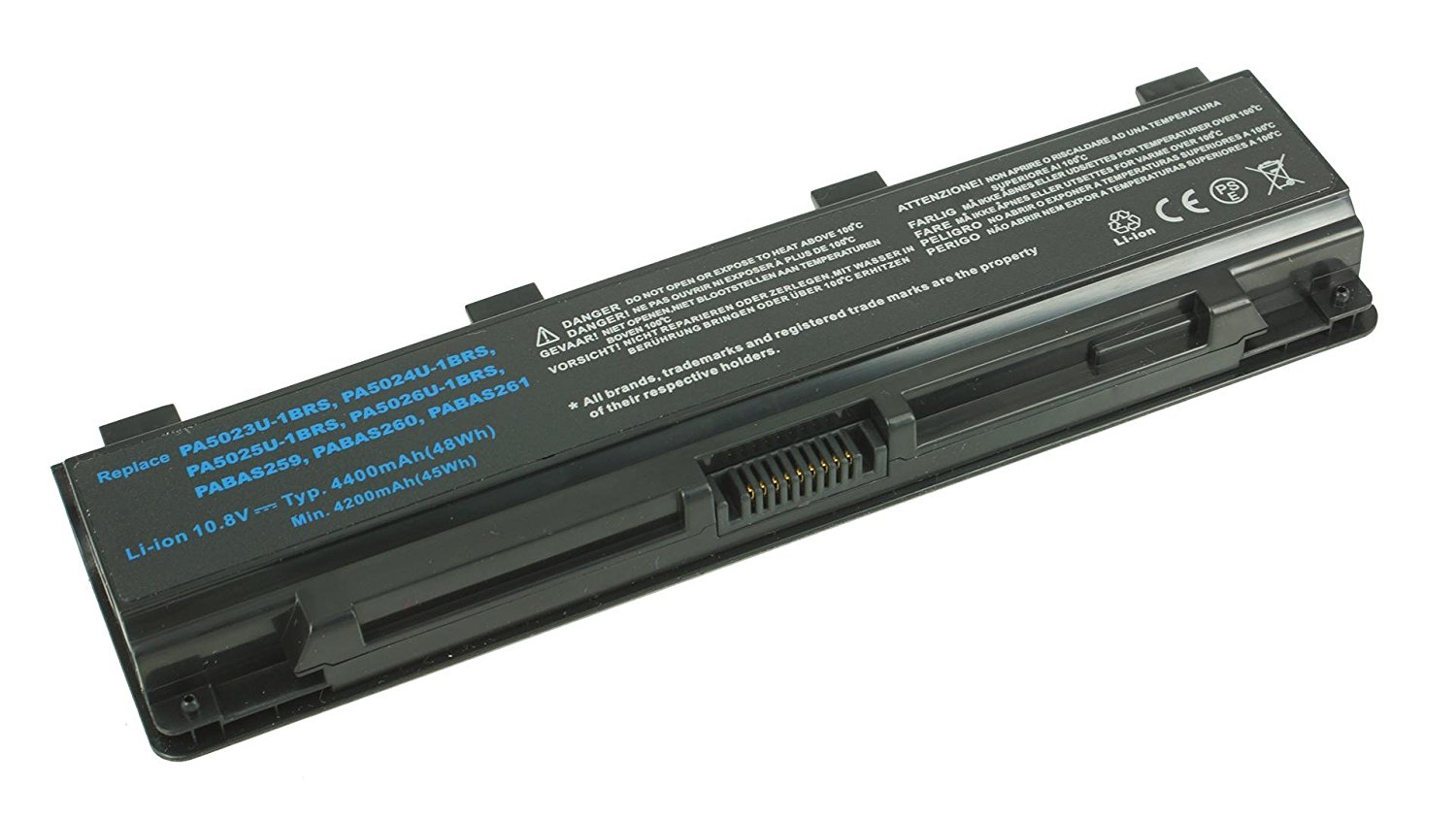 Toshiba Satellite C40D-ASP4263KM (PSCDSM-005TM1) Battery Replacement 11/1V 4400mAh 6-cell 67Wh