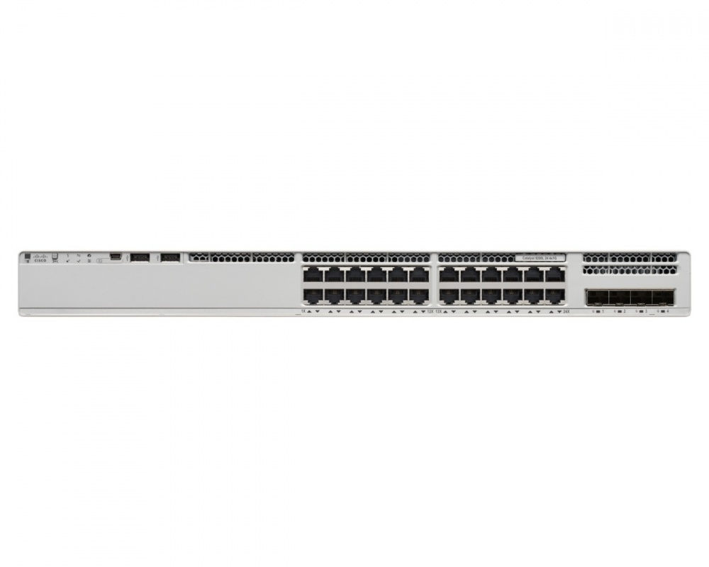 Switch Cisco Gigabit Ethernet Catalyst 9200L, 24 Puertos 10/100/1000Mbps, 56 Gbit/s, 16.000 Entradas - No Administrable