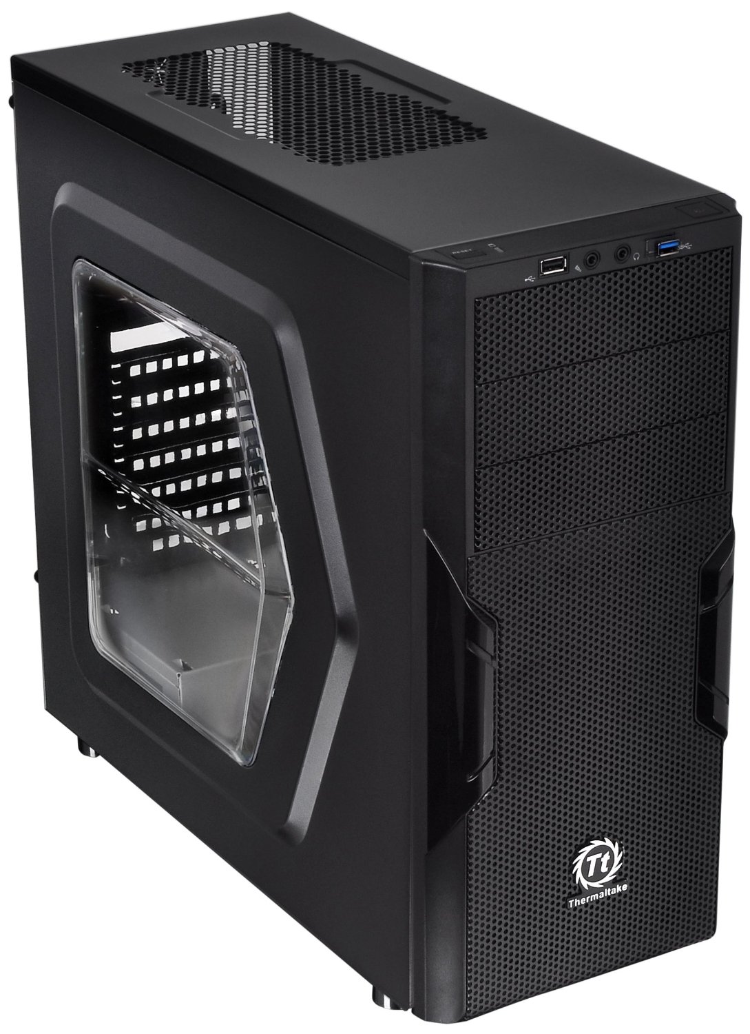 Thermaltake Versa H22 CA-1B3-00M1NN-00 Mid-tower Negro con Ventana no incluye Fuente