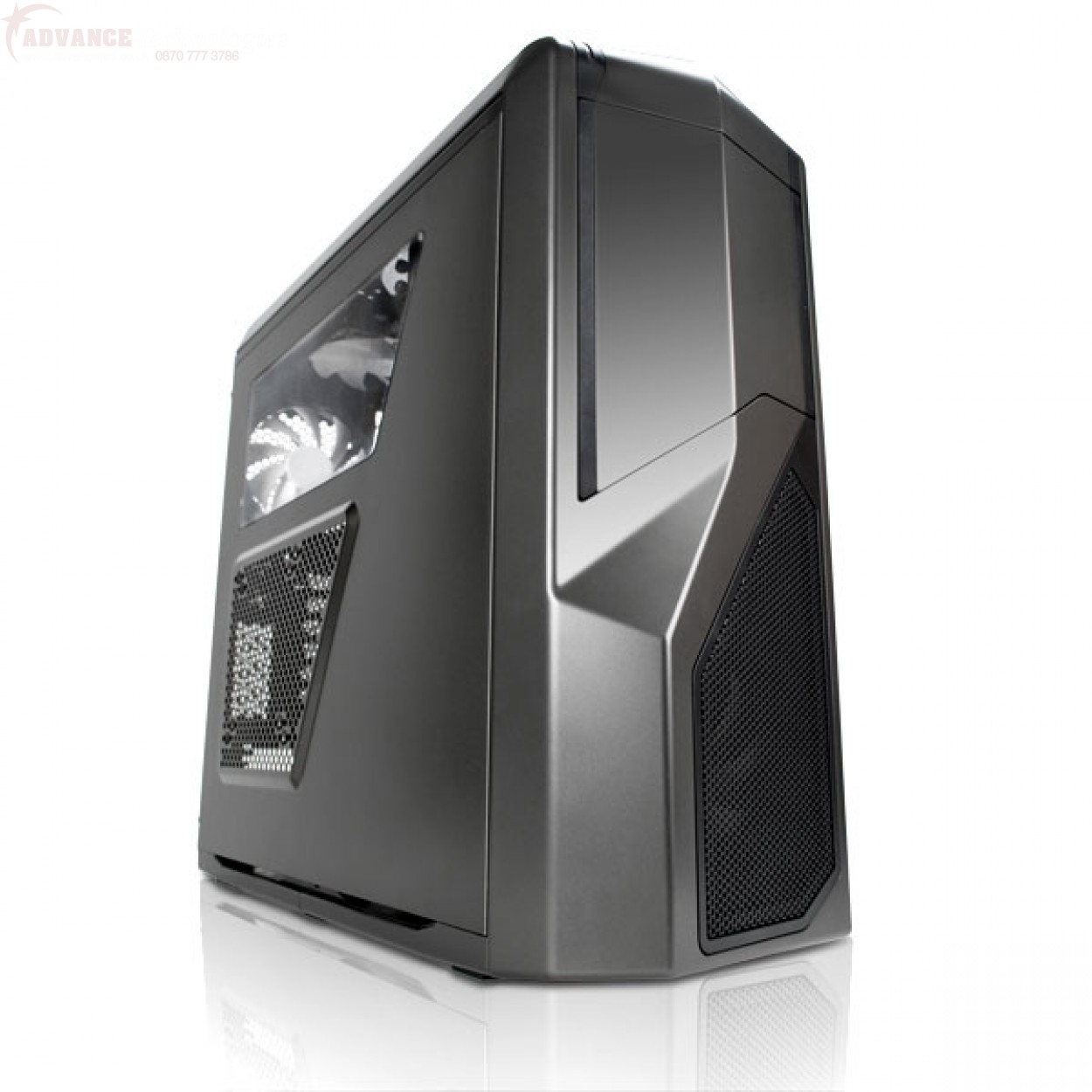 NZXT CS CA-PH410-G1 PHANTOM 410 GUNMETAL Mid Tower ATX, MICRO-ATX, MINI-ITX BAYS 3 EXTERNAL 5.25 6 INTERNAL 3.5 Exp Slots 7