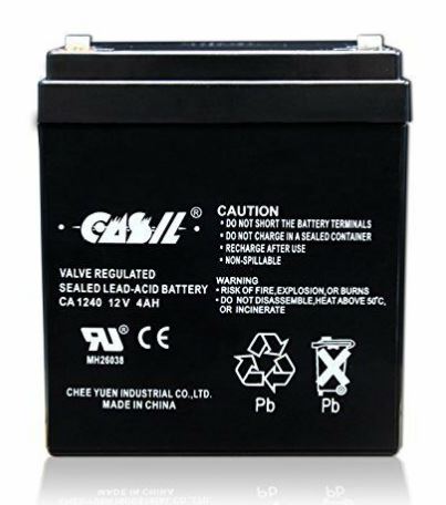 Casil Genuine CA1240 12V 4Ah SLA Alarm Battery CA-1240 Honeywell ADT Replacement