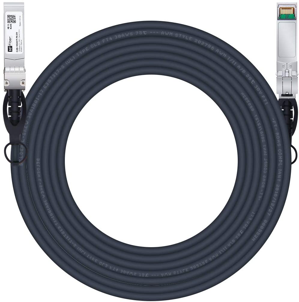 Cable SFP, 10G SFP+ DAC, 7M, 10GBASE-CU Pasivo de Conexión Directa Cable Twinax de Cobre, Dispositivos de Interruptor Abierto
