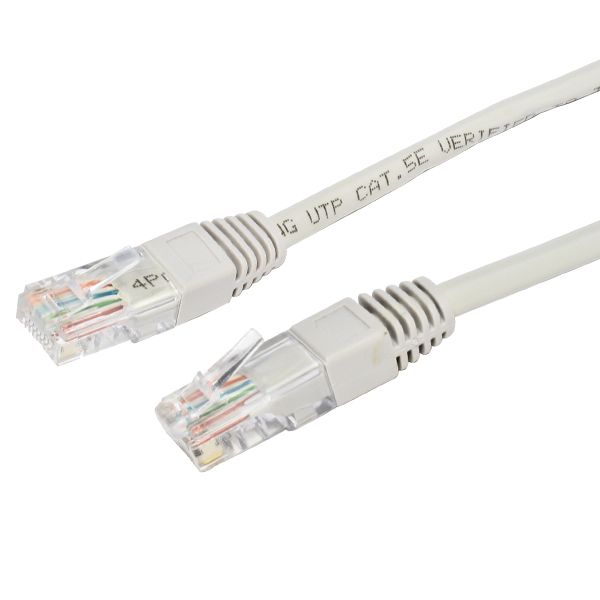 Cable ponchado UTP Cat 5e de 0,50m metros CAUTP5050