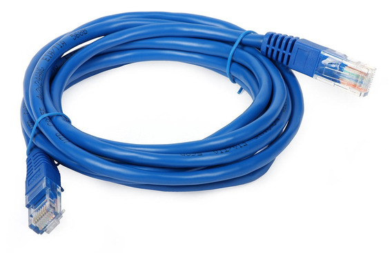 CABLE PONCHADO UTP XMEDIA, 1,80M, CAT6 AZUL