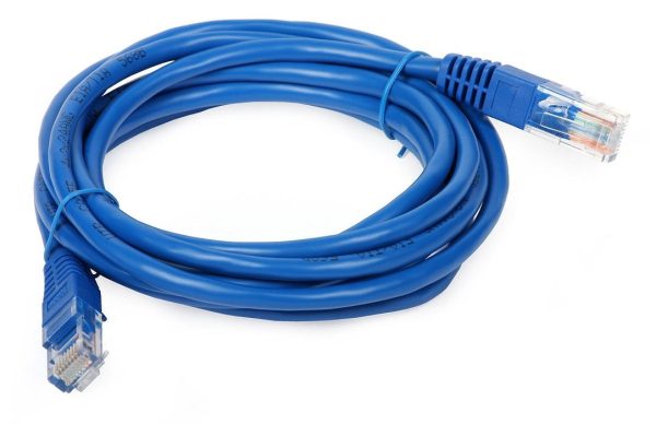 CABLE DE RED UTP RJ45 CAT6, 3M, AZUL