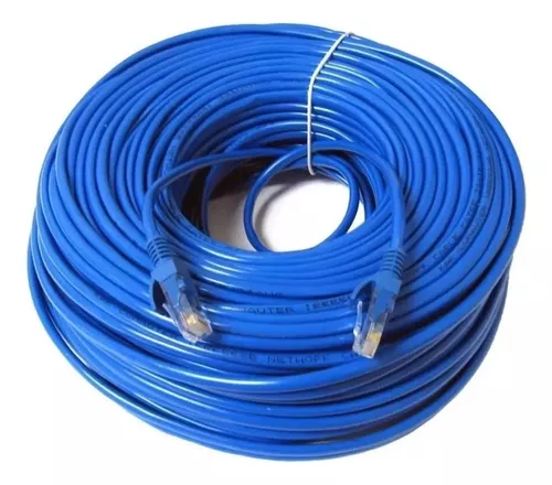 Cable ponchado UTP Cat 6e de 40 metros, azul , CAUTP640