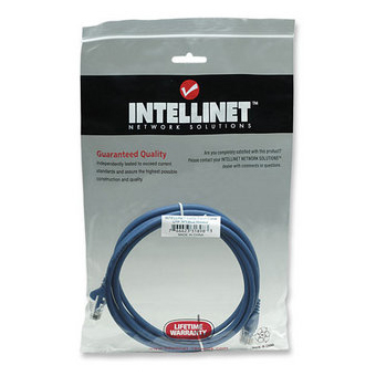 CABLE PATCH CAT 5E, UTP 7.0 F (2.0MTS) INTELLINET COLOR AZUL 318983