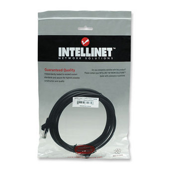 CABLE PATCH CAT 5E, UTP 10.0 F (3.0MTS) INTELLINET COLOR NEGRO 320764