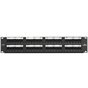 PANEL DE PARCHEO EST.110 LEVITON/48PUERTOS/CAT6A/2 UR/6A586-U48
