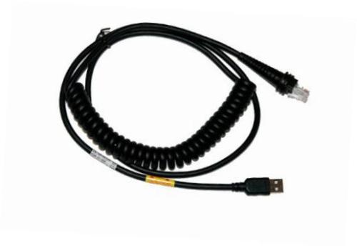 cbl-500-500-c00 usb coiled cable, type a, 5v host power, 5 m/16.4 ft. length,