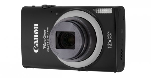 CAMARA CANON POWERSHOT ELPH 340 IS 16 MP, 12X ZOOM, LCD 3, VIDEO FULLHD, WIFI, BAT.LITIO, NEGRO