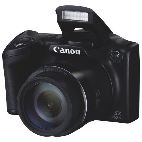 CAMARA CANON POWERSHOT SX400 IS 16 MP 30 X, LCD 3.0 BAT LITIO, V.HD, NEGRO