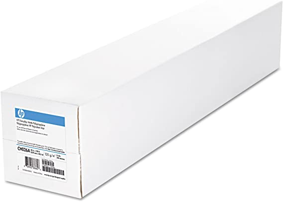 HP CH027 A diario mate película de polipropileno, 8 mil, 2" Core, 60" X 100 ft, color blanco, 2 rollos