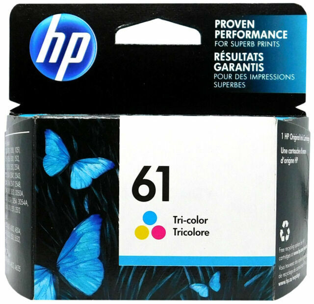 Cartucho de tinta para impresora tricolor HP 61 (CH562WN)