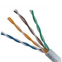 BOBINA CABLE UTP CAT-5E CCA COLOR GRIS BOBINA 305 METROS