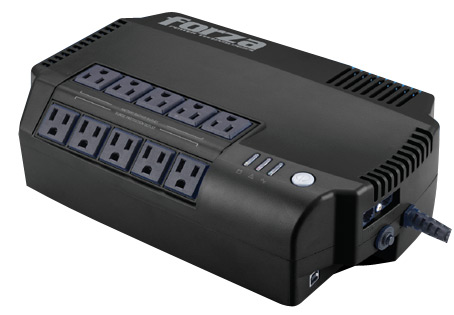FORZA UP CL750B REGULADOR 750VA/ 375W RJ45 10 CONTACTOS/ USB Tiempo de respaldo 16 minutos