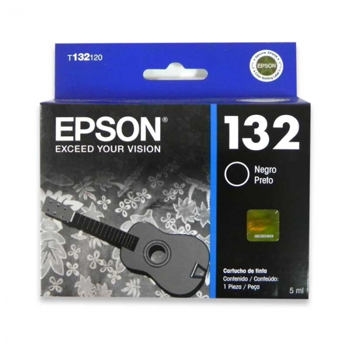 CARTUCHO EPSON MODELO 132 NEGRO, PARA T22, TX130, TX120