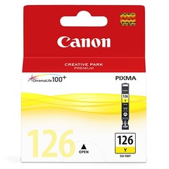 CARTUCHO CANON CLI-126 AMARILLO P/IP4810,MG5210,MG6110