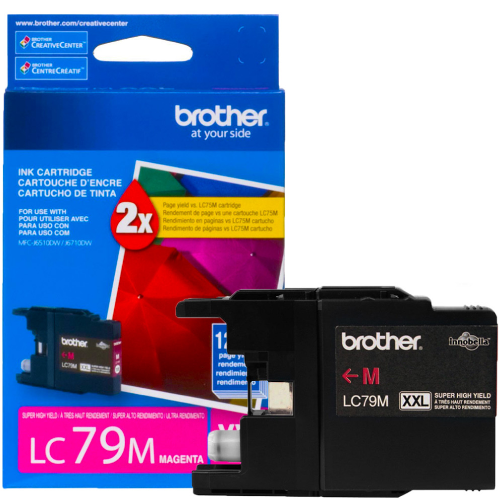 CARTUCHO DE TINTA MAGENTA BROTHER LC79M CON RENDIMIENTO DE 1200 PGINAS