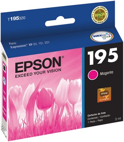 CARTUCHO EPSON MODELO 195 MAGENTA, PARA XP-201, XP-101, XP-211