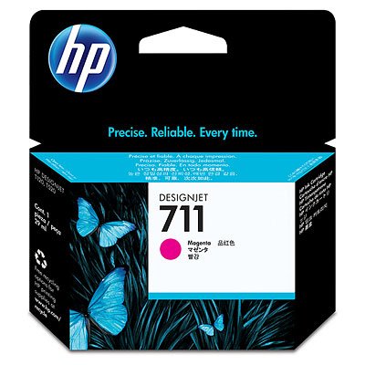 CARTUCHO DE TINTA P/PLOTTER HP 711 MAGENTA 29 ML CZ131A