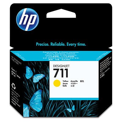 CARTUCHO DE TINTA P/PLOTTER HP 711 AMARILLO 29 ML CZ132A