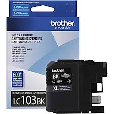 CARTUCHO BROTHER NEGRO LC103BK PARA RENDIMIENTO DE 600 IMPRESIONES