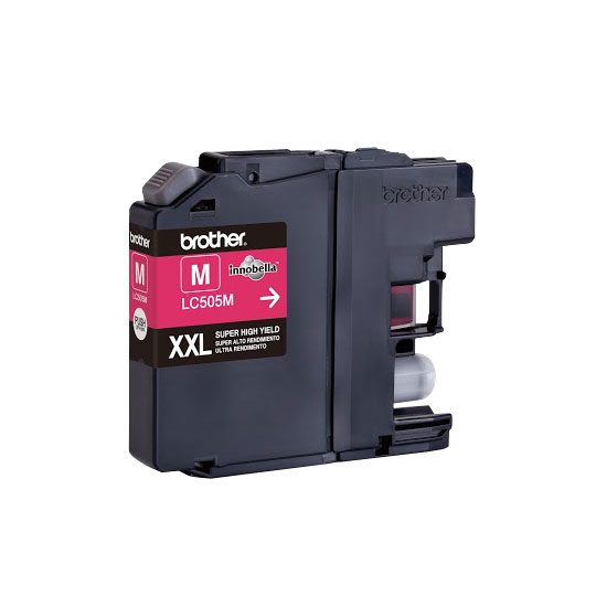 CARTUCHO DE TINTA BROHTER LC505M MAGENTA PARA SUPER ALTO RENDIMIENTO 1300 IMPRESIONES