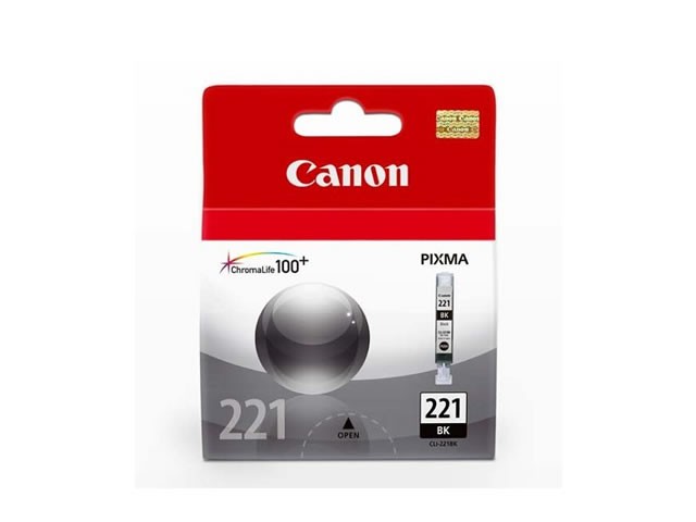 CARTUCHO CANON CLI-221 NEGRO P/IP3600, 4700, MP560 P4700, MP540, MP560, MP620, MP620B, MP640, MP640R, MP980, MP990, MX860, MX870