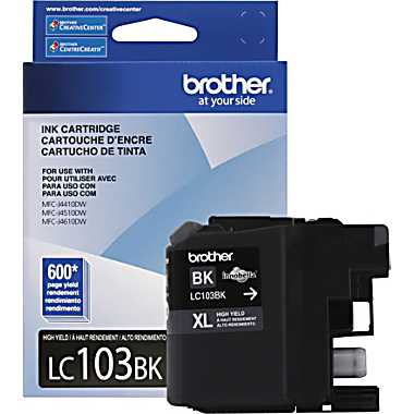 CARTUCHO BROTHER LC103BK NEGRO 600 PAGINAS