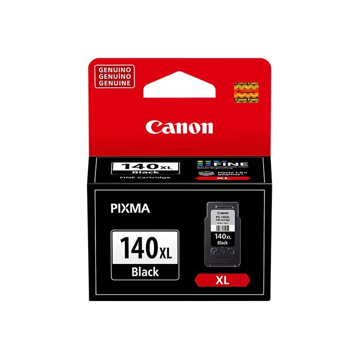 CARTUCHO CANON PG-140 XL NEGRO P/MG3110 MG3210 MG4210 MX391 MX451 MX52