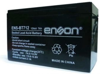 Enson Batería de Respaldo ENS-BT712, 12V, 7A
