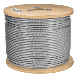 FIERO BOBINA DE CABLE CON RECUBRIMIENTO PVC, 3/16", 300 METROS, ACERO