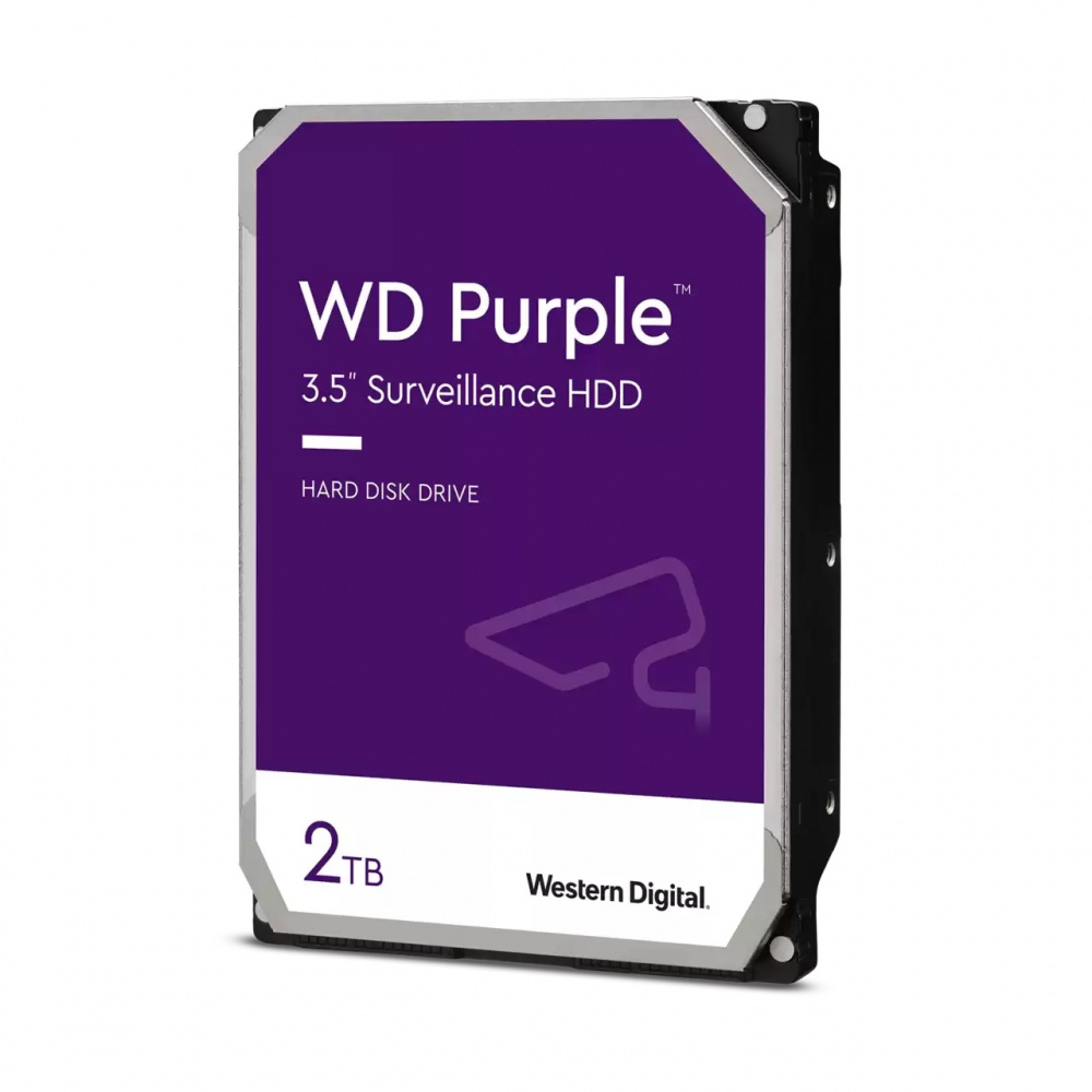 Disco Duro Interno Western Digital WD Purple Surveillance 3.5 plg, 2TB, SATA, 6 Gbits, 256MB Cache