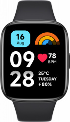 XIAOMI SMARTWATCH REDMI WATCH 3 ACTIVE, TOUCH BLUETOOTH 5.3, ANDROID/IOS, NEGRO - RESISTENTE AL AGUA