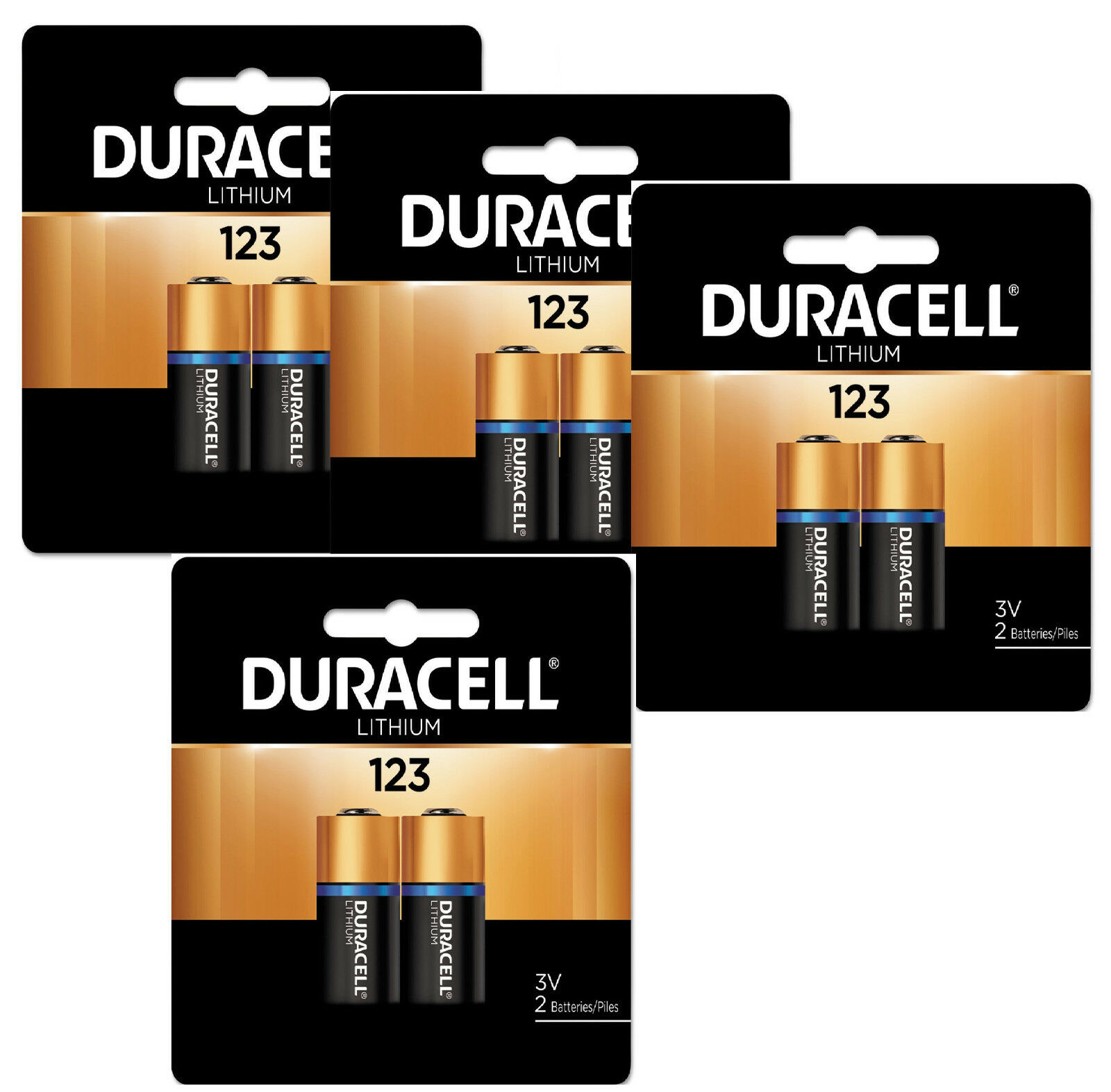 Duracell DL123A CR123A 3V Lithium Battery X 8 Pack