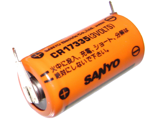 SANYO CR17335 3V PLC Battery W/tabs to Repair Saab 17X33.5mm