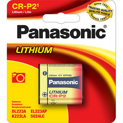 PANASONIC CR-P2PA/1B CRP2 EL233A DL223, 6V PHOTO LITHIUM BATTERY